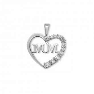 Sterling Silver Mum Pendant
