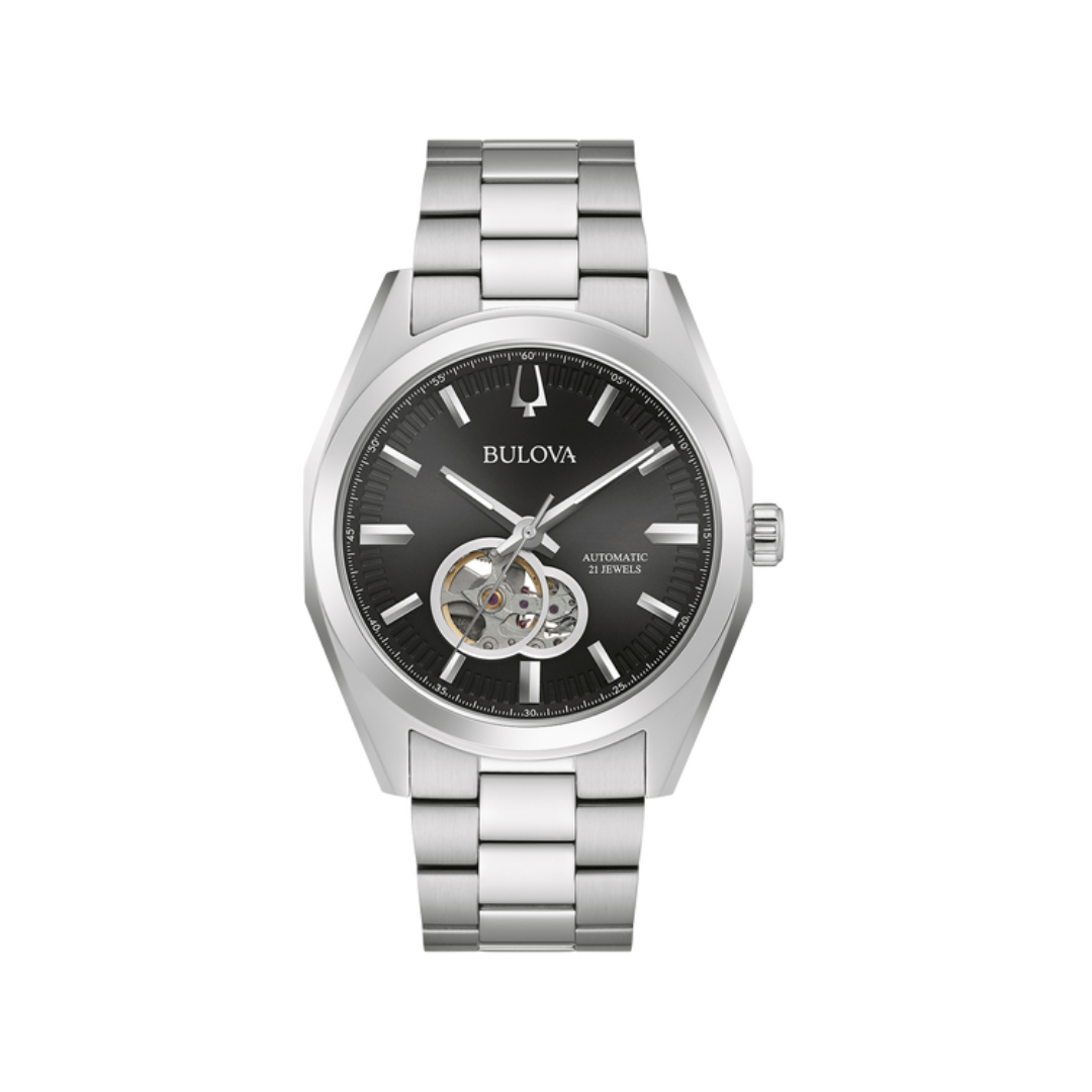 Bulova Classic Silver Surveyor Watch