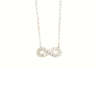 Sterling Silver Dainty Infinity Necklace