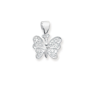 Sterling Silver Butterfly Pendant