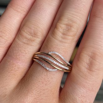 9ct Gold “Celeste Swirl” Ring