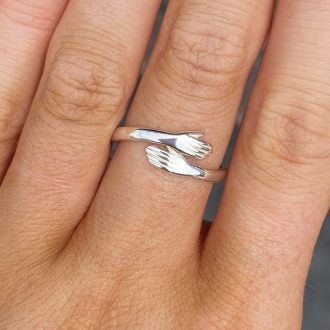 Sterling Silver “Hug” Ring