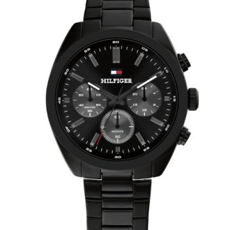 Tommy Hilfiger Black Steel Chronograph Men's Watch